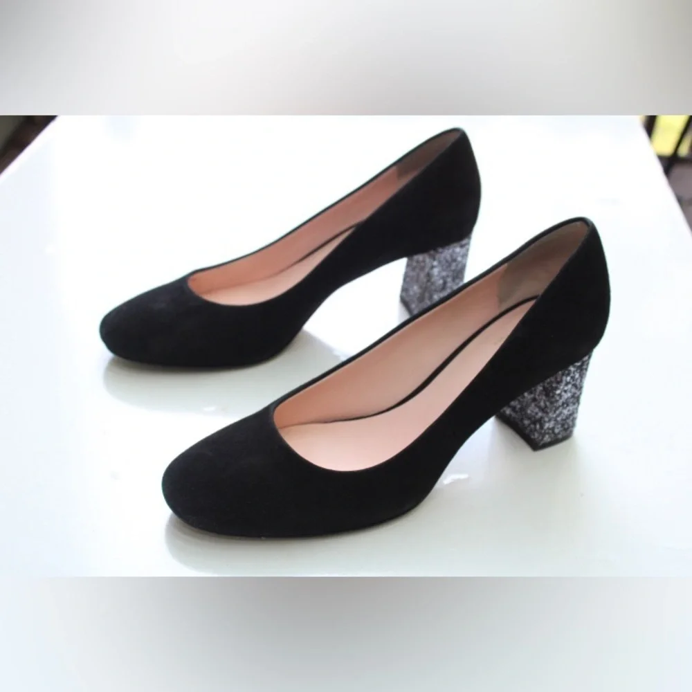 Kate Spade Dolores glitter pumps